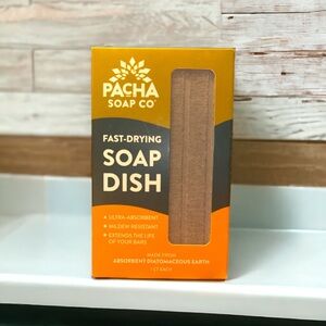 Pacha FAST-DRYING Soap Dish Shower Tray Minimalist Bath Decor Eco Conscious NEW